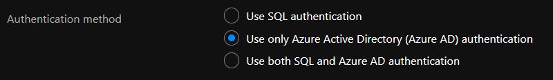 Azure AD Auth on New setup