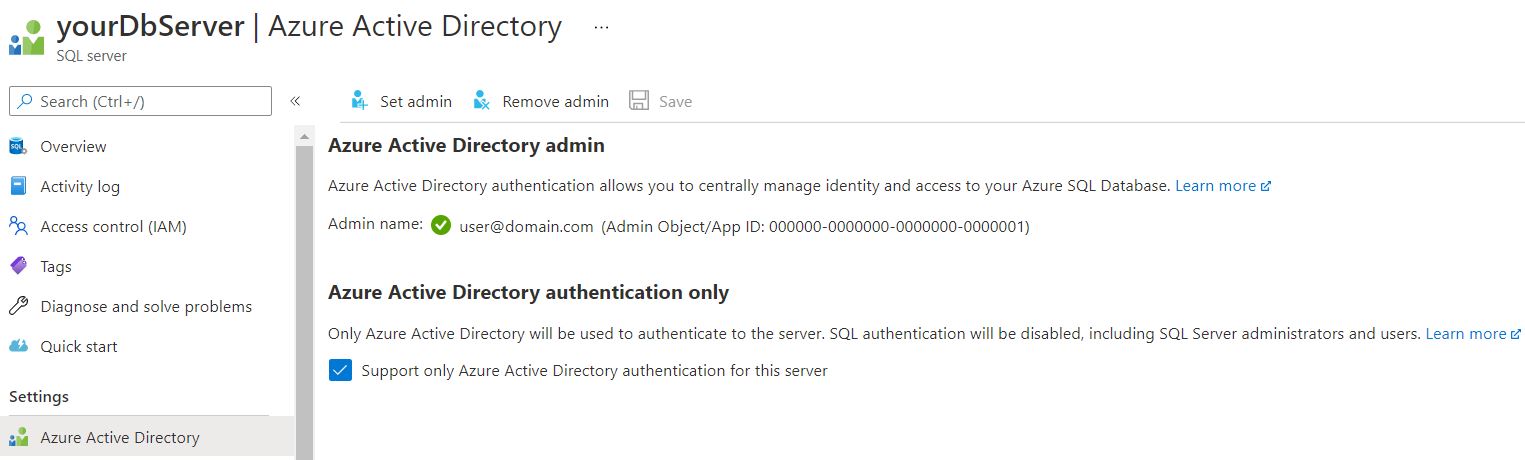 Azure AD Auth on Existing setup